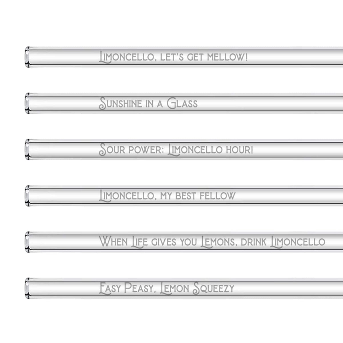 Wiederverwendbare HALM Glasstrohhalme im 6er Set in einer detaillierten Nahaufnahme für nachhaltigen Genuss.