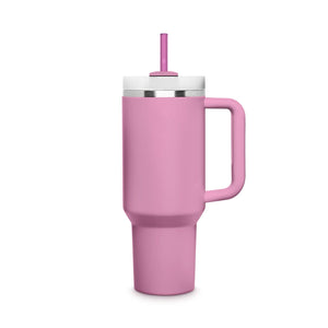 6x 30 cm Pajitas de vidrio rosas para Stanley Cup Quencher 3 colores rosa