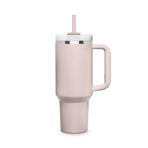 6x 30 cm Pajitas de vidrio rosas para Stanley Cup Quencher 3 colores rosa