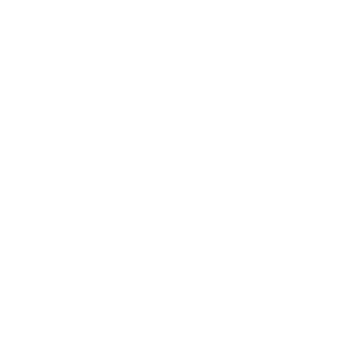 Weißes Logo der Marke HALM für wiederverwendbare Glasstrohhalme