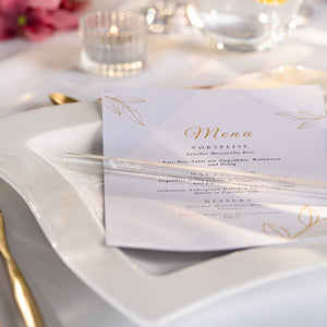 HALM Glasstrohhalme 2x 27cm (Gerade) Glasstrohhalme mit persönlicher Gravur