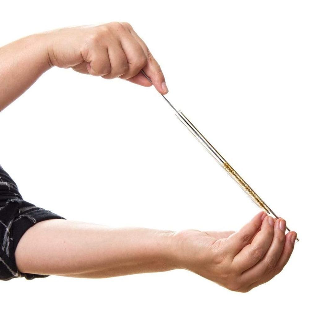 HALM natural fiber cleaning brush for glass straws, plastic-free