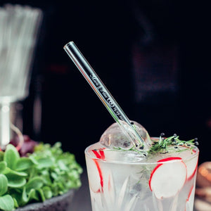 HALM glass straws, sustainable drinking straw, custom straws for weddings, engraved