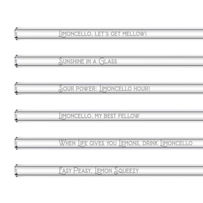 Wiederverwendbare HALM Glasstrohhalme im 6er Set in einer detaillierten Nahaufnahme für nachhaltigen Genuss.