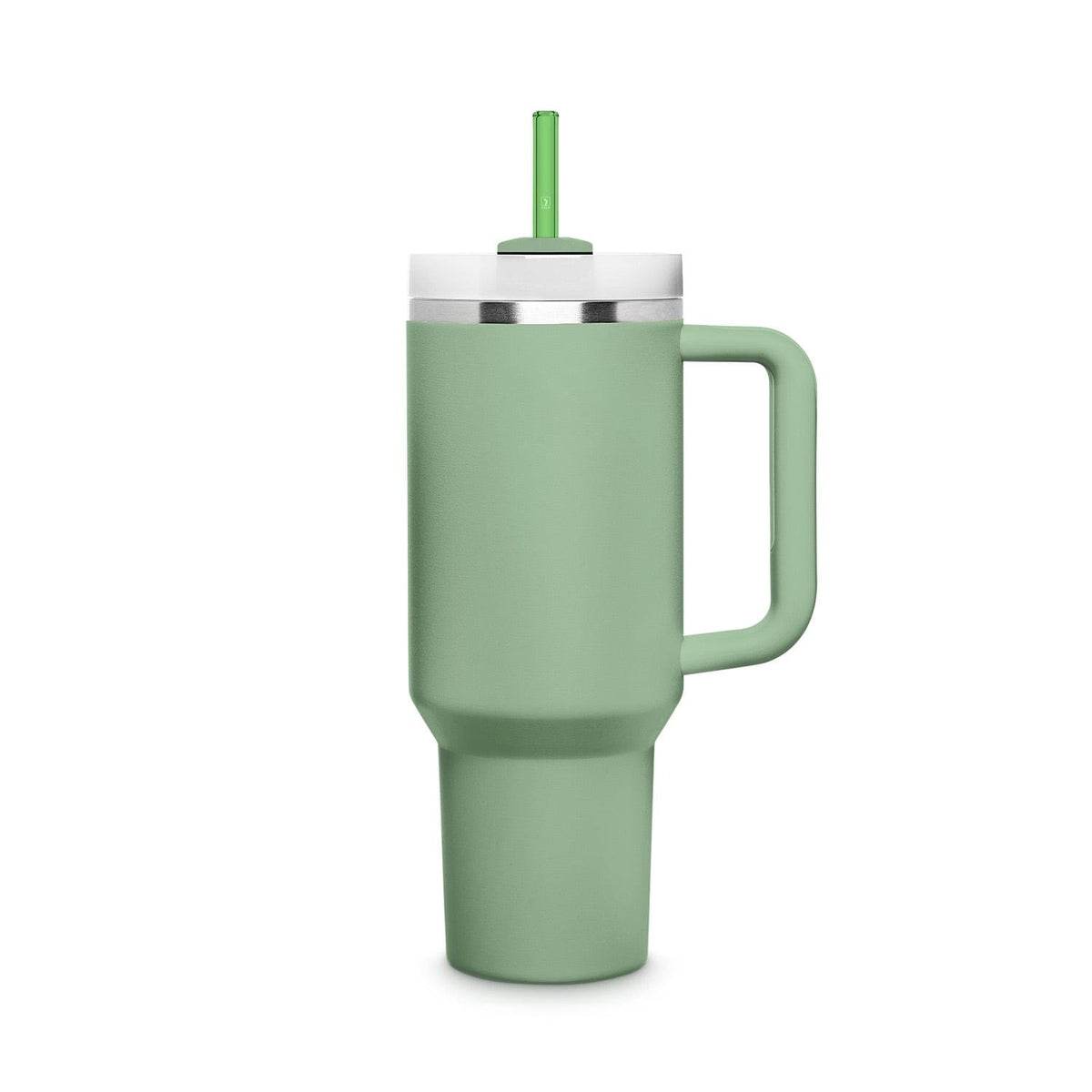 6x 30 cm Pajitas de vidrio Stanley verdes para vasos de 40oz & Quencher & botellas 3 tonos de verde