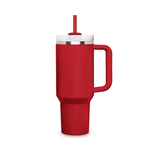 6x 30 cm Rote Stanley Glasstrohhalme für 40oz Cups & Quencher & Flaschen 3 Rot Farbtöne