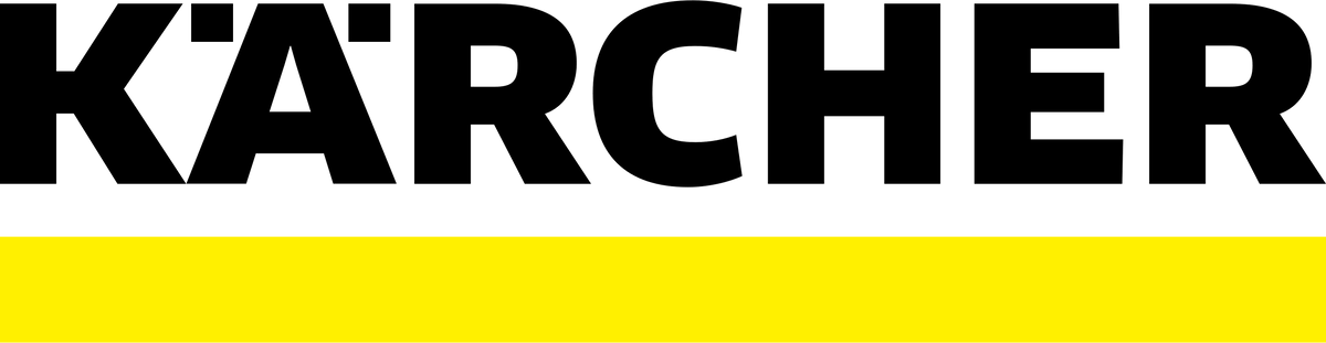 Pailles en verre HALM réutilisables avec le logo Kärcher de 2015 sur fond jaune