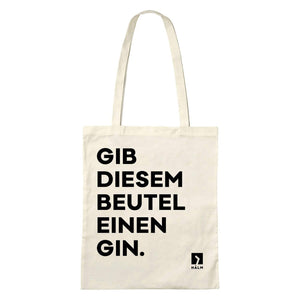 HALM Glasstrohhalme Gin Geschenkset Der Gin des Lebens Edition mit Berliner Brandstifter Dry Gin + lustige Gin Sprüche Glasstrohhalme & Gin Geschenkbeutel