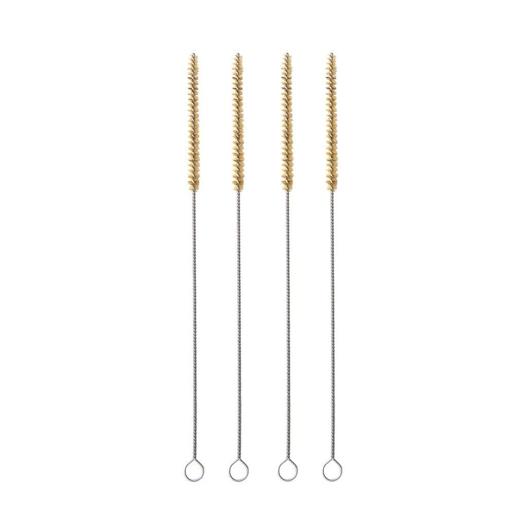 HALM naturfasern reinigungsbuerste fuer glas strohhalme 4er set 20cm