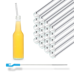 Große Menge Glastrinkhalme für flaschen bis 1 Litre 1000ml strohhalme Glass Straws for Event Waterbottles