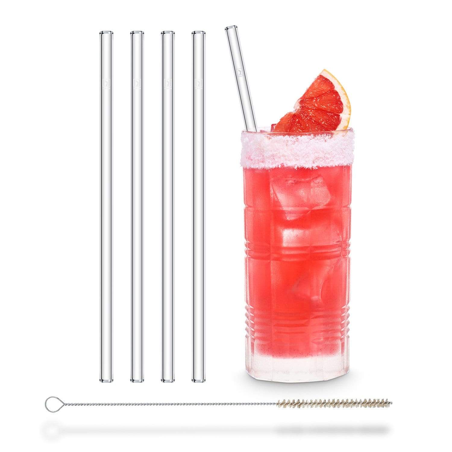 Grapefruit Margarita cocktail glas strohhalm aus berlin bpa frei trinkhalm für saft smoothies 4er set 23cm