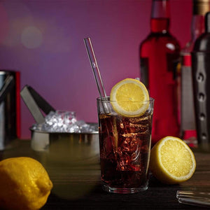 HALM Nachaltig glastrinkhalme cola drinks strohhalm lang 23cm