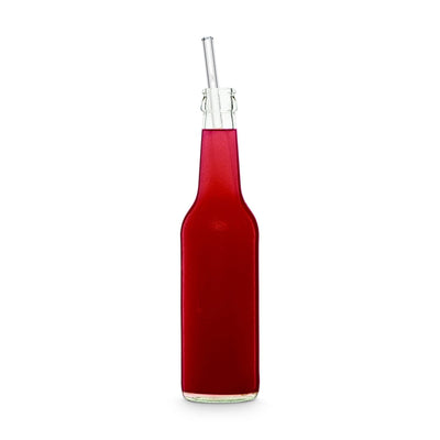 HALM Glasstrohhalme 20x 27cm Party Set Glasstrohhalme mit Persönlicher Gravur für Flaschen von 0,33 bis 0,5 Liter