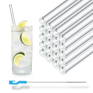 20 cm glass straw buy online in bulk best price for weddings and events fits all glasses